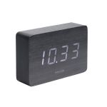 Digitaalinen herätyskello - Karlsson Square Veneer Musta Puu