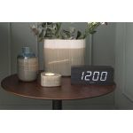 Digitaalinen herätyskello - Karlsson Tube Veneer Musta Puu