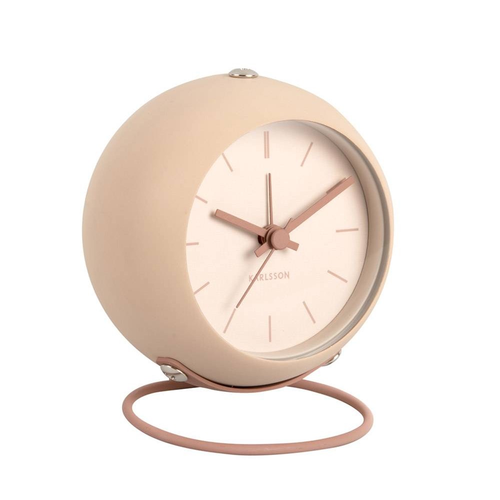 Herätyskello - Karlsson Nirvana Globe Hiekanruskea