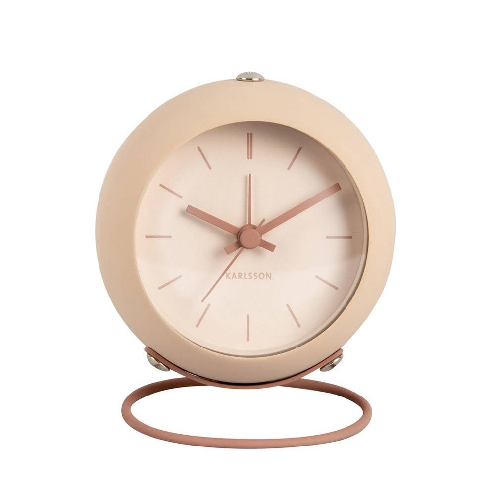 Herätyskello - Karlsson Nirvana Globe Hiekanruskea