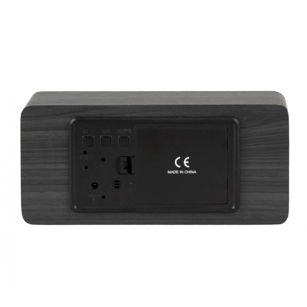 Herätyskello - Karlsson Mirror LED Kupari Tumma Puu