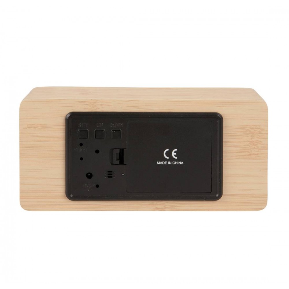 Herätyskello - Karlsson Mirror LED Kupari Vaalea Puu