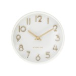 Seinäkello - Beyond Time Madera Puu Valkoinen