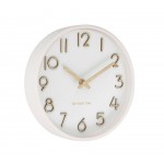 Seinäkello - Beyond Time Madera Puu Valkoinen