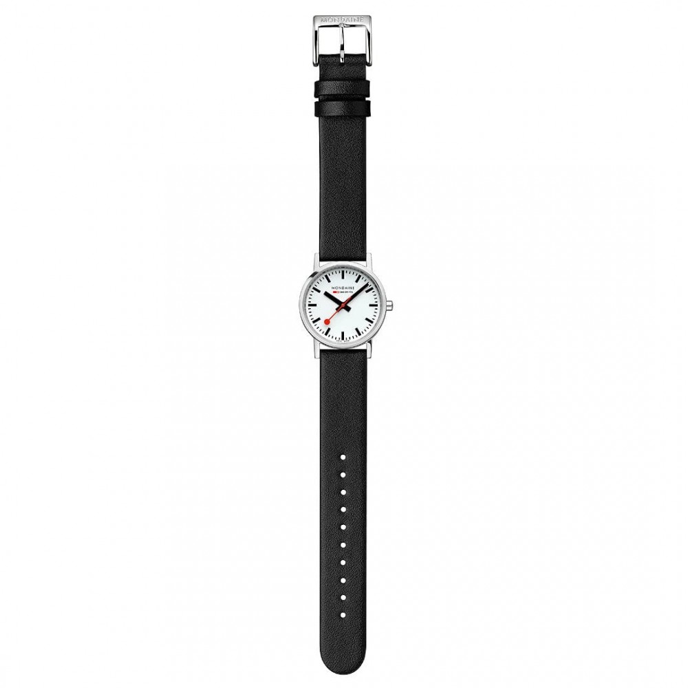 Rannekello Mondaine Classic Valkoinen/Nahka Ø30 mm A658.30323.11SBBV