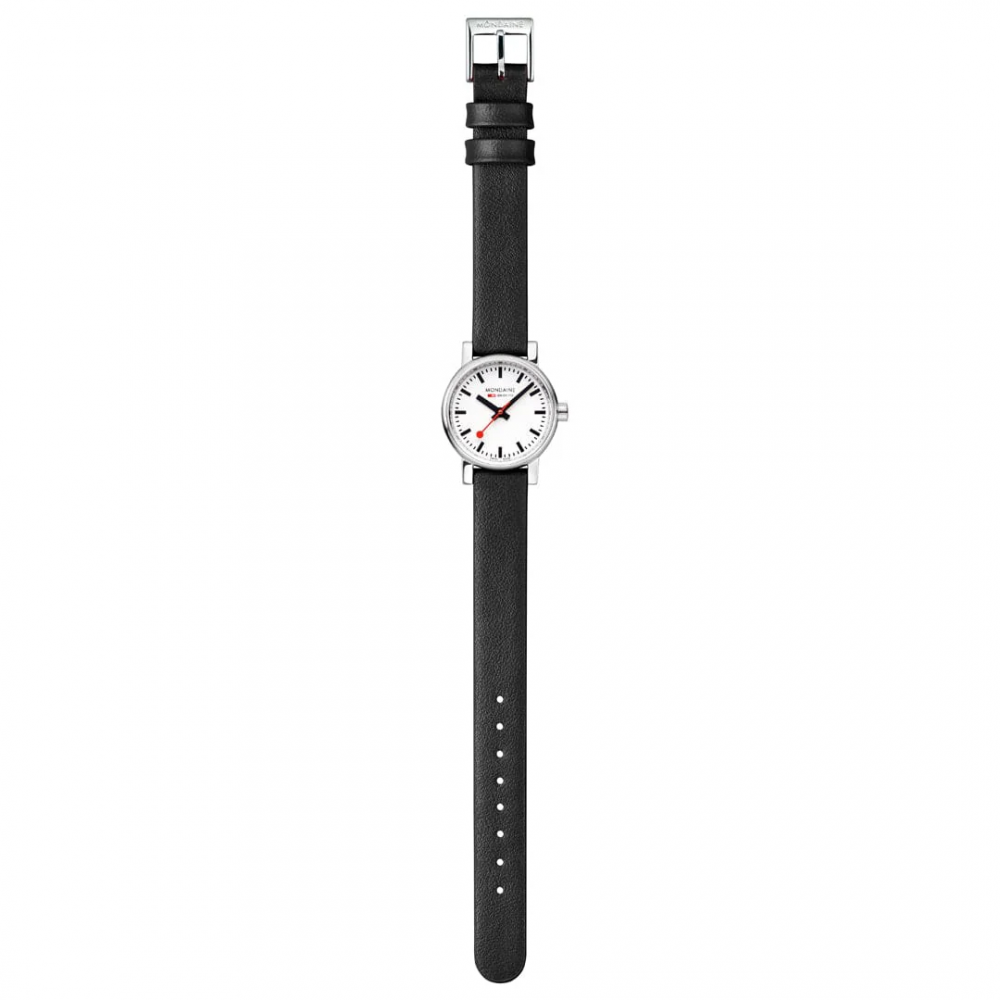 Rannekello Mondaine evo2 Valkoinen/Nahka Ø26 mm MSE.26110.LBV