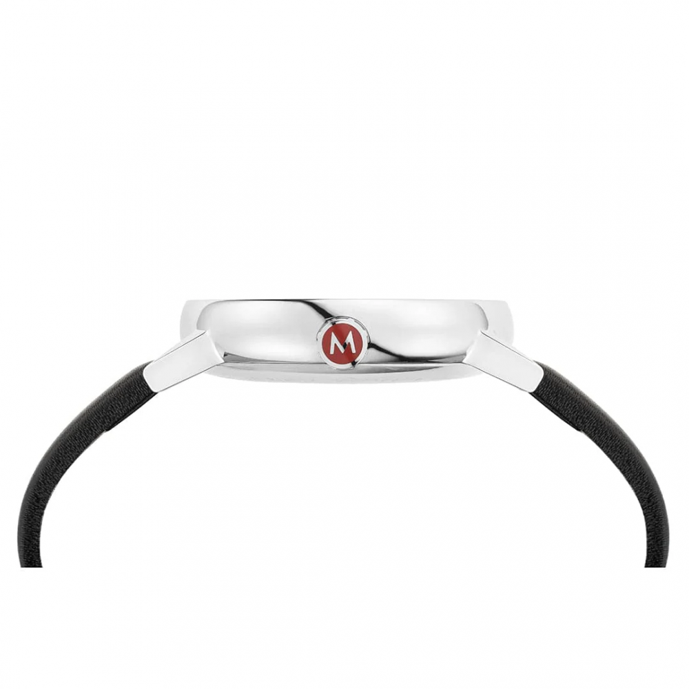 Rannekello Mondaine evo2 Big Date Valkoinen/Nahka Ø40 mm MSE.40210.LBV