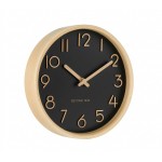 Seinäkello - Beyond Time Madera Vaalea Puu Musta