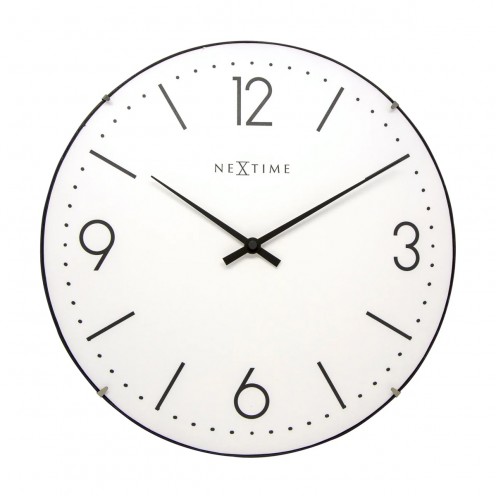 Seinäkello - NeXtime Basic Dome Valkoinen