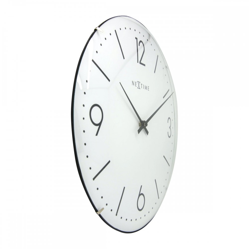 Seinäkello - NeXtime Basic Dome Valkoinen