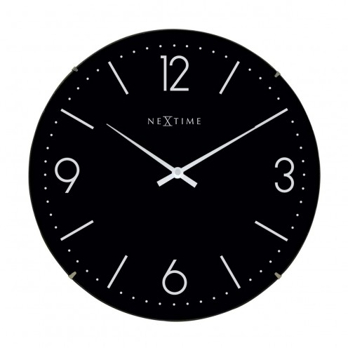 Seinäkello - NeXtime Basic Dome Musta
