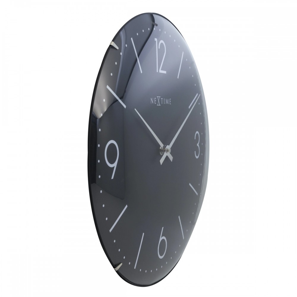 Seinäkello - NeXtime Basic Dome Musta