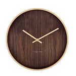Seinäkello - NeXtime Oslo Ruskea