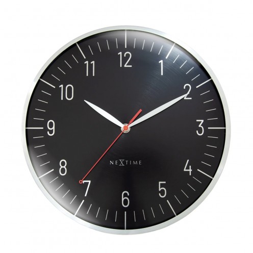 Seinäkello - NeXtime Frankfurt Musta